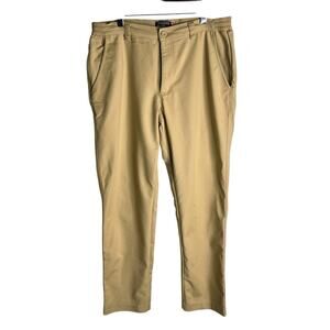 Thousand Miles Pants Men's Medium Chino Stretch Performance Golf Travel Khaki